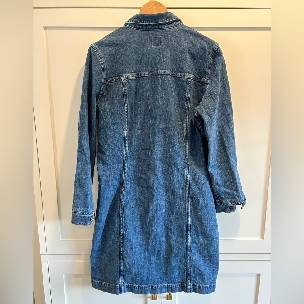 GAP Blue Denim Mini Dress Jacket - Picture 2 of 11